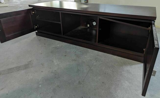 KOMODA TV KLOSE DUO z oświetleniem Szafka RTV Buk Kolonialny