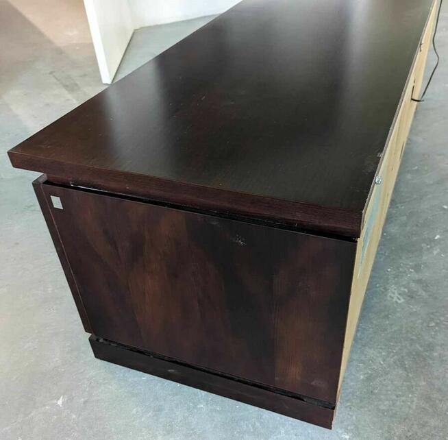 KOMODA TV KLOSE DUO z oświetleniem Szafka RTV Buk Kolonialny