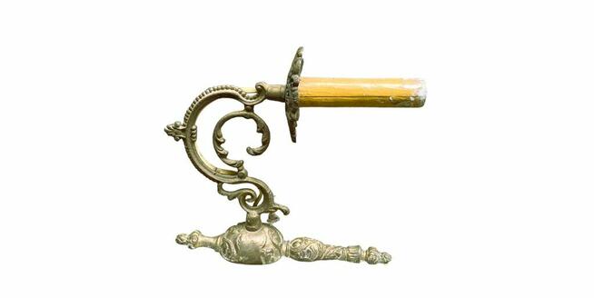 Zabytkowy mosiężny kinkiet