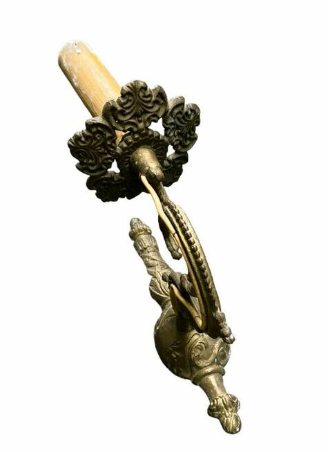 Zabytkowy mosiężny kinkiet