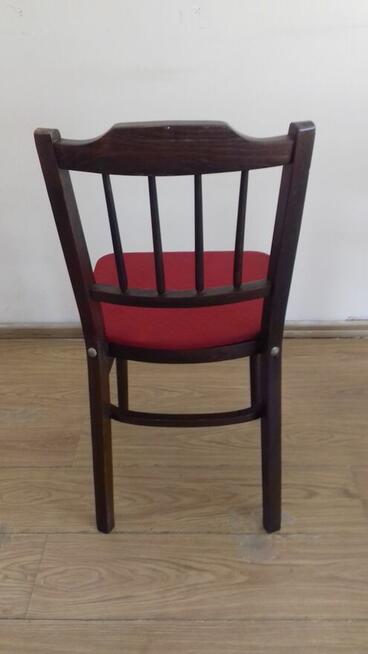 Krzesło gięte drewniane z obiciem, Vintage, do sprzedan