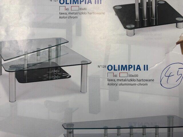 Ława metal + szkło