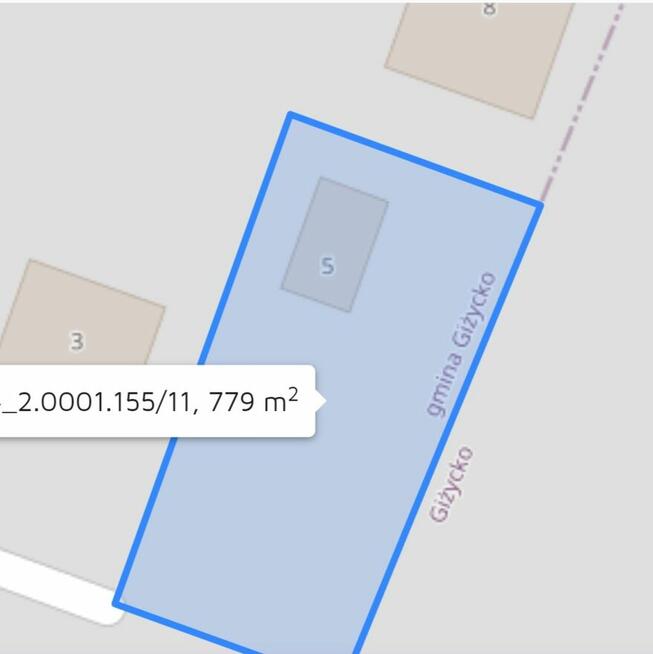 Działka z budynkiem gospodarczym, Antonowo k/Giżycka