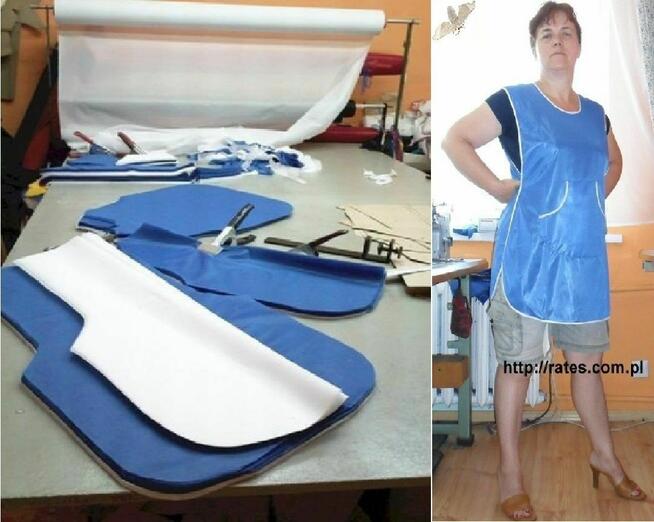 Fartuchy robocze Firmy Rates.pl tel.513737979 www.rates.pl