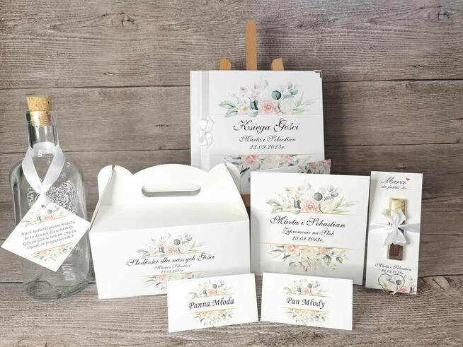 Zaproszenia ślubne dodatki na ślub wesele papeteria,