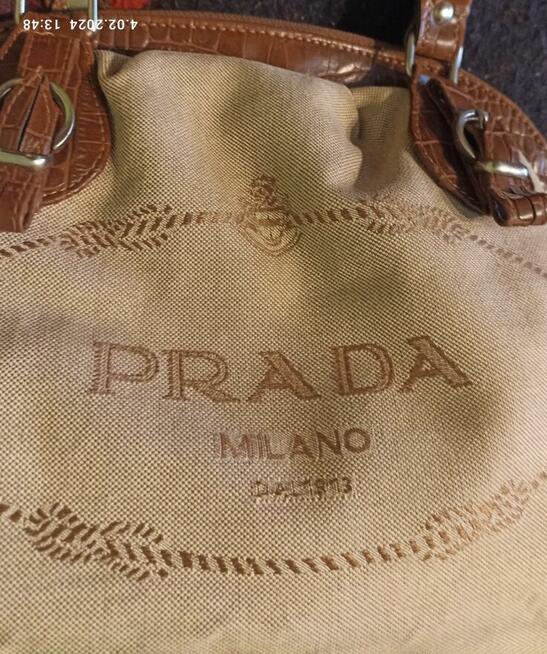 PIEKNA Torebka PRADA MILANO DAL 1913=ORYGINAŁ