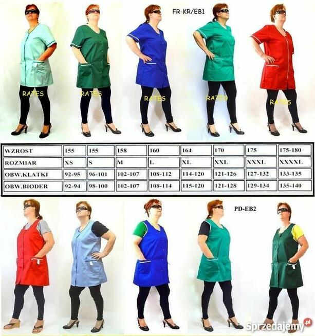 Fartuchy robocze Firmy Rates.pl tel.513737979 www.rates.pl