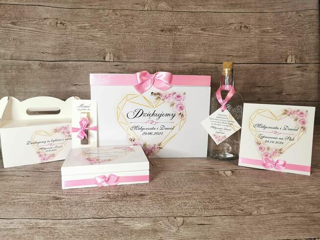 Zaproszenia ślubne dodatki na ślub wesele papeteria,