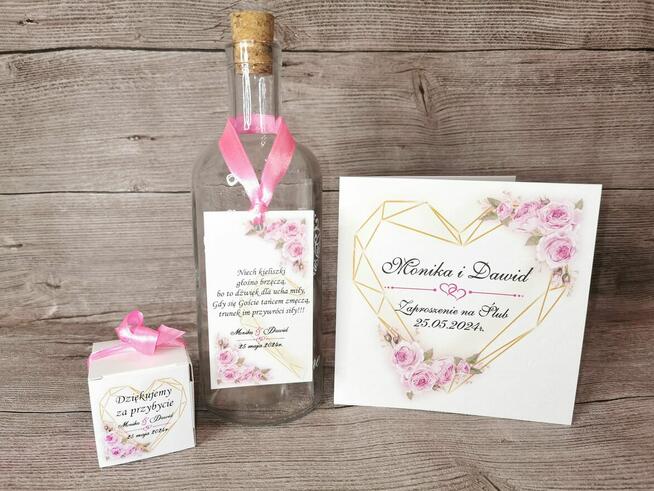 Zaproszenia ślubne dodatki na ślub wesele papeteria,