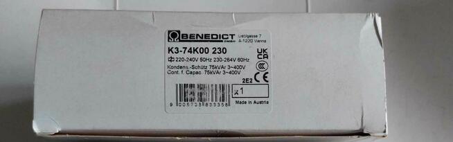 Stycznik k3-74k00 230 Benedict 75kVAr Kondensatorowy 3p 50Hz