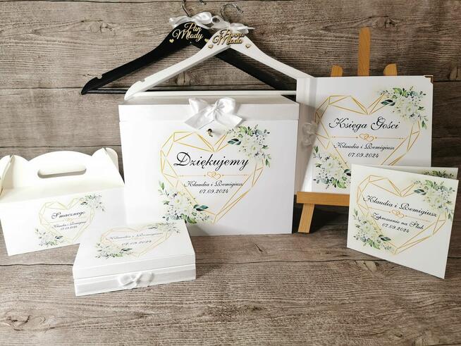 Zaproszenia ślubne dodatki na ślub wesele papeteria,