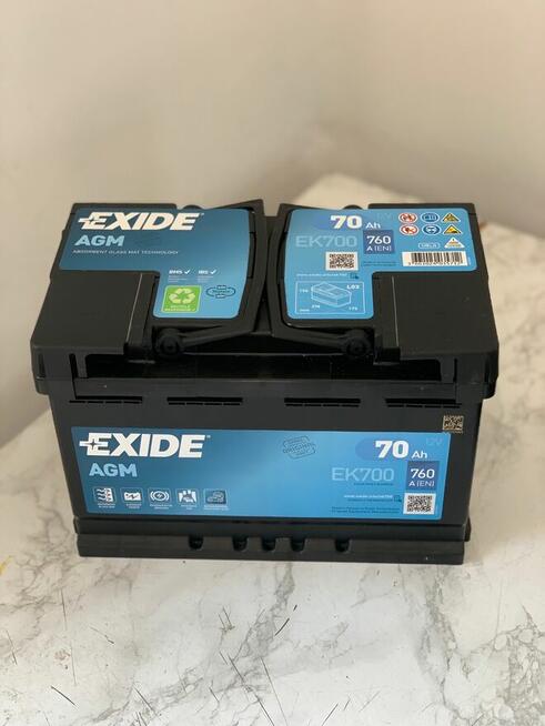 Akumulator EXIDE AGM START&STOP EK700 70Ah 760A EN