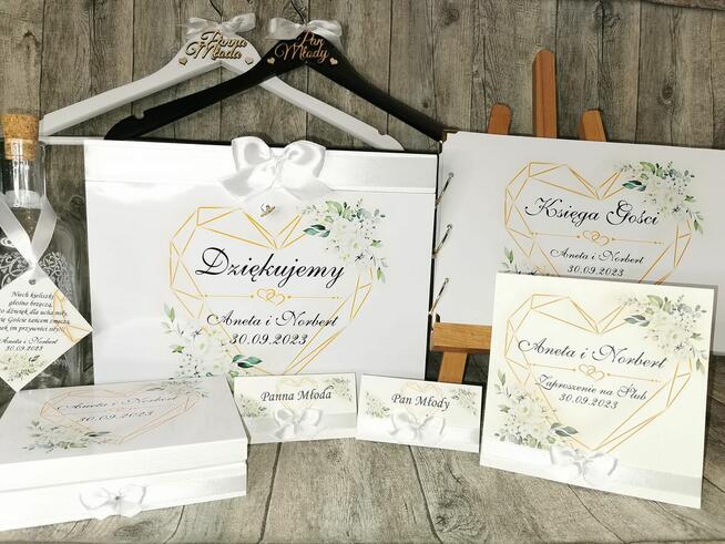 Zaproszenia ślubne dodatki na ślub wesele papeteria,