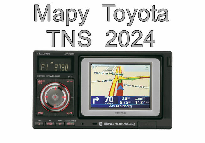 Mapa do Toyota TNS TomTom 2025 fotoradary Polski język