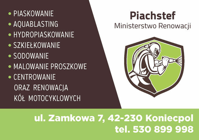 Aquablasting Szkiełkowanie na mokro Vapor blasting wsk