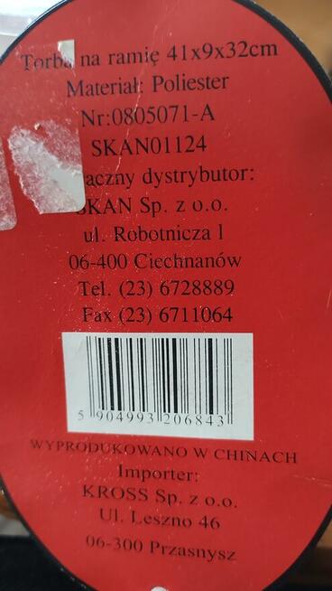 Torba na ramię Glob Travel - do podróży, na codzień