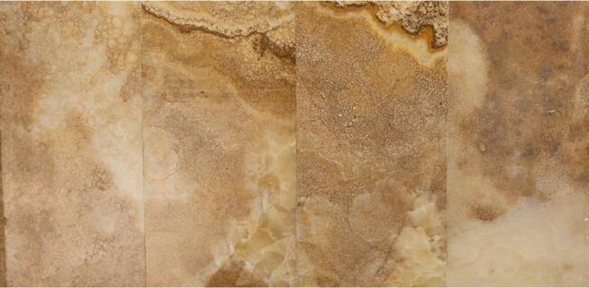 Płytki z onyxu Amber, polerowane