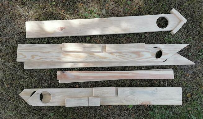 Płotek ogrodowy drewniany - ozdobny