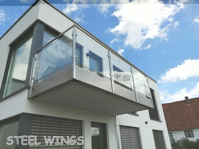 Balustrady, schody, zadaszenia. płoty ze stali nierdzewnej