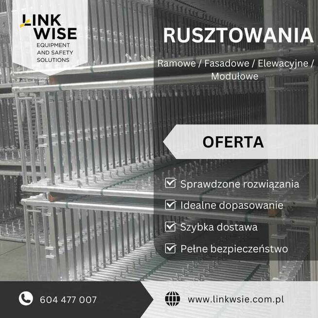 Rusztowania elewacyjne plettac - zestaw 144 m2 NOWE!