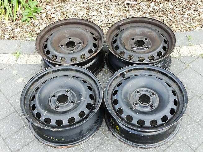 Felgi stalowe 6Jx15H2 ET37 4x108 osadzenie 57 mm.