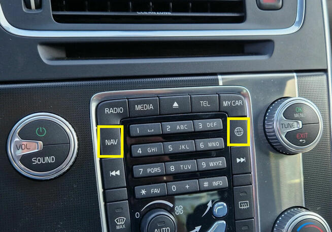 Mapa VOLVO S60 S80 V40 V60 V70 XC60 XC70 Europa 2025 na USB