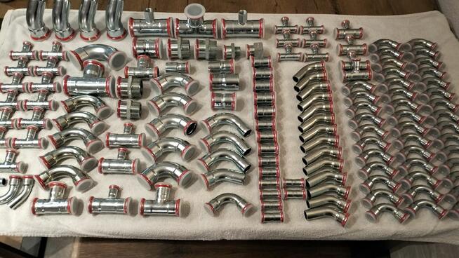 Geberit Mapress C-Stahl redukcje krztaltki trojnikii