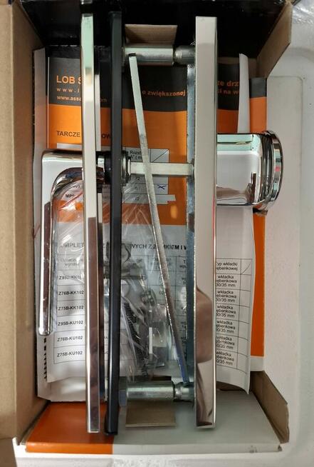 GAŁKO KLAMKA MR01 CHROM LOB ASSA ABLOY ATESTOWANA