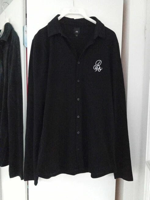 Bluza Koszula Polo Czarne Męska Nowa Bawełna River Island M