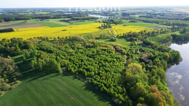Duża działka z WZ oraz linią brzegową jeziora