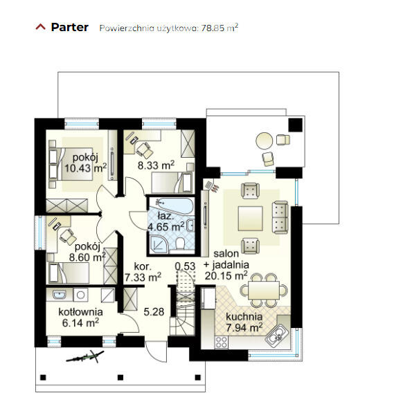 Dom jednorodzinny - stan surowy zamkniety