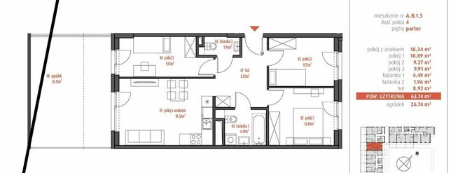 4 pokoje z ogródkiem bez prowizji i PCC