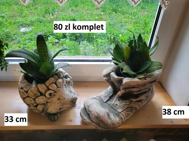 Doniczki ozdobne donica głowa skrzat krasnal dekoracja ogród