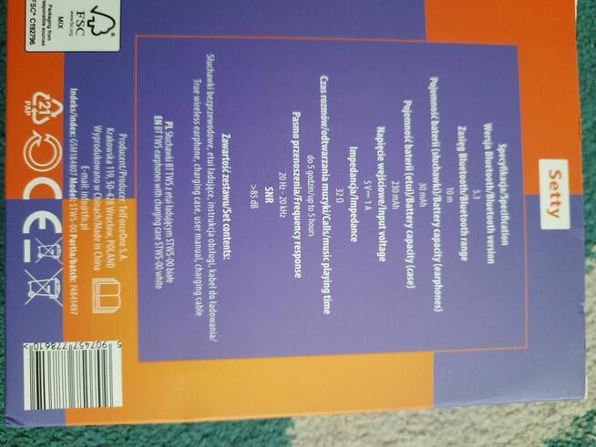 Słuchawki bluetooth i głośnik podwójny