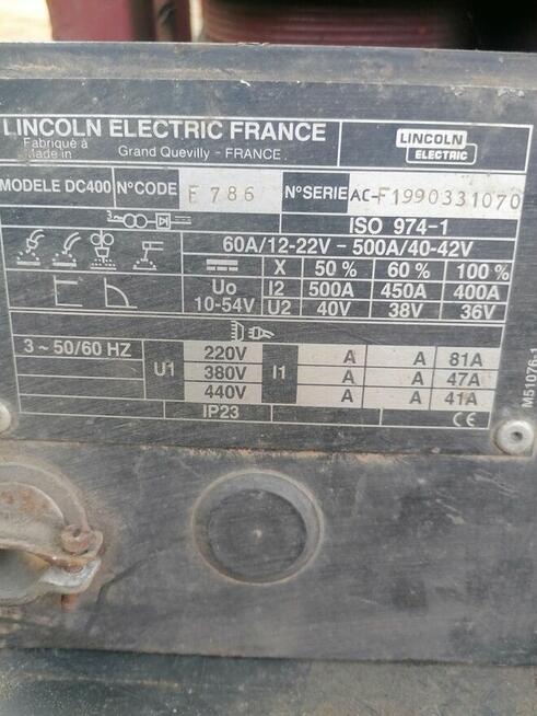 Spawarka lincoln DC400 części