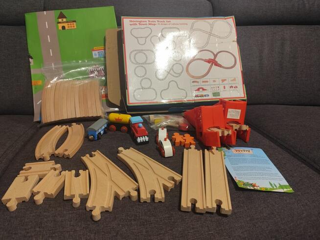 Kolejka drewniana nowa