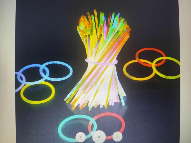 Zestaw neonowe branzoletki nowe