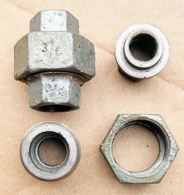 ŚRUBUNEK OCYNKOWANY 1/2 Cala 15 OCYNK GW / GW DWUZŁĄCZKA