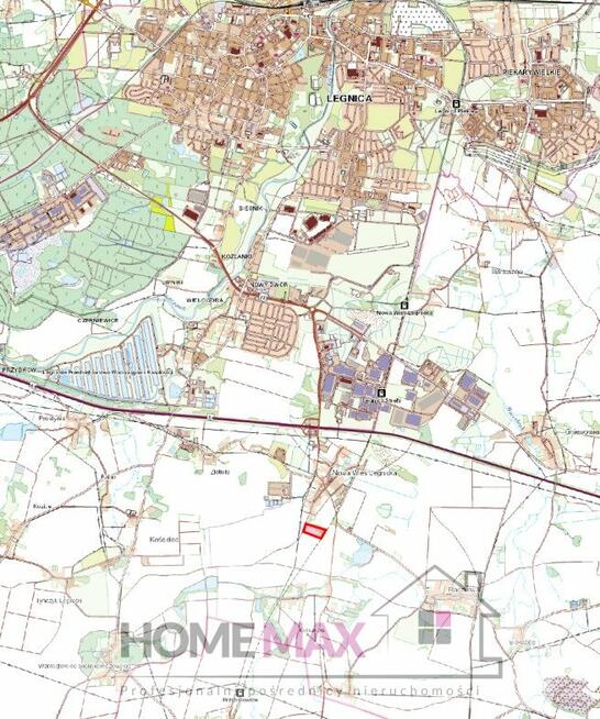 Działka usługowa Nowa Wieś Legnicka gm. Legnickie Pole