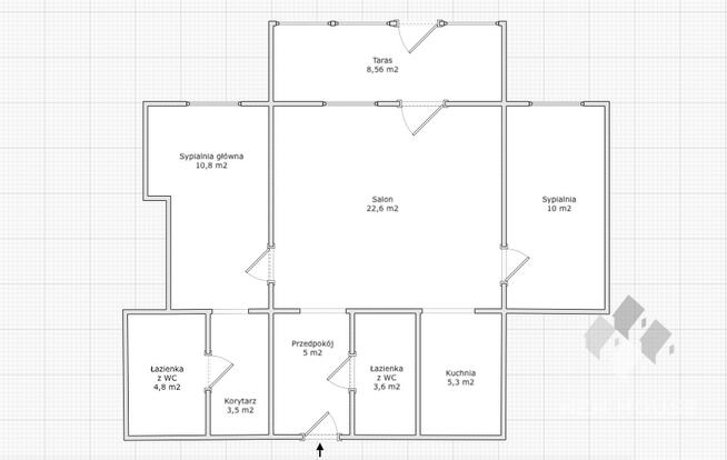 Kołatek, 3-pok apartament, parter, jez. Pluszne