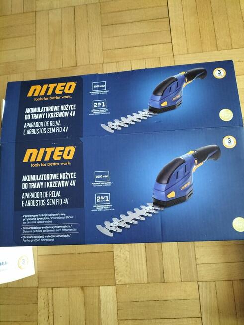 Akumulatorowe nożyce 2w1 do trawy i żywopłotu