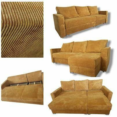 Sofa i Narożnik w jednym - rozkładane pojemnik