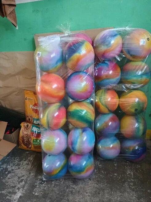 Wielokolorowa piłka 25 cm - odbiór osobisty