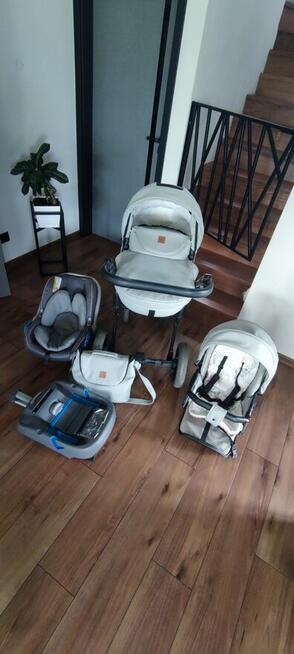 Wózek DADA PARADISO 2W1+FOTELIK Z BAZĄ AVIONAUT