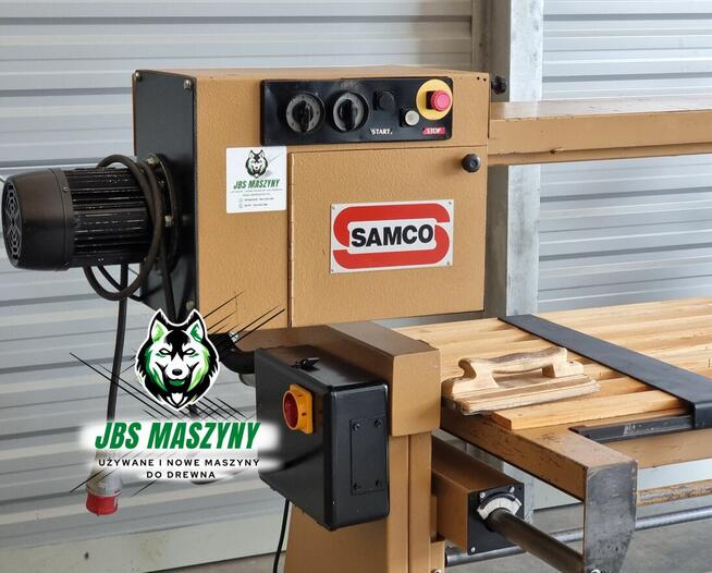 Szlifierka długotaśmowa SAMCO elektryczna regulacja stołu!