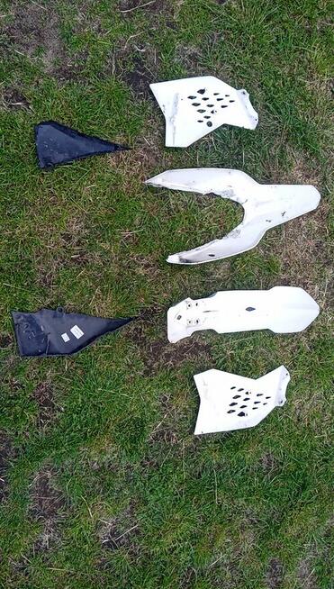 Plastiki białe KTM SX 65 2012-2015/ Yamaha dt 50 SM