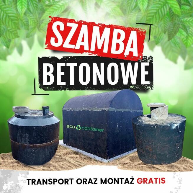 Zbiorniki betonowe Szamba-Piwnice-Ziemianki