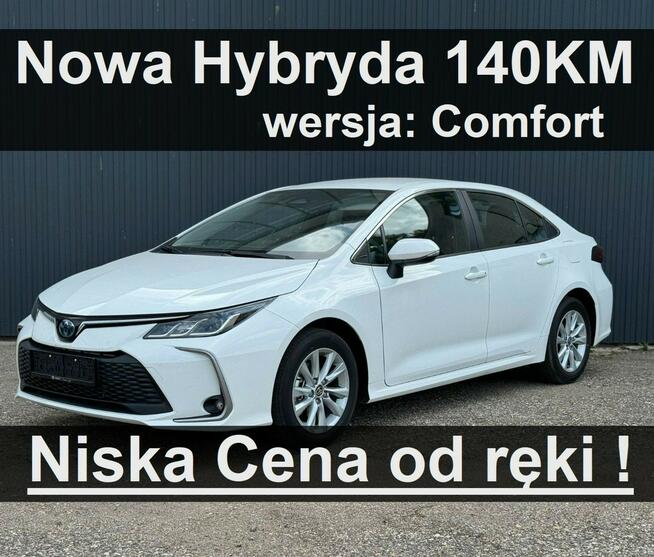 Toyota Corolla Nowa Hybryda 140KM 1,8 Comfort Kamera Dostępny od ręki  - 1210zł