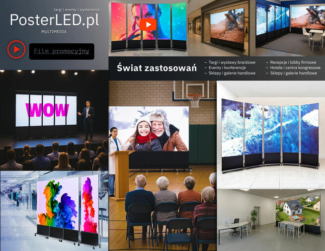 Wynajem ekranu LED na tergi, eventy , konferencje