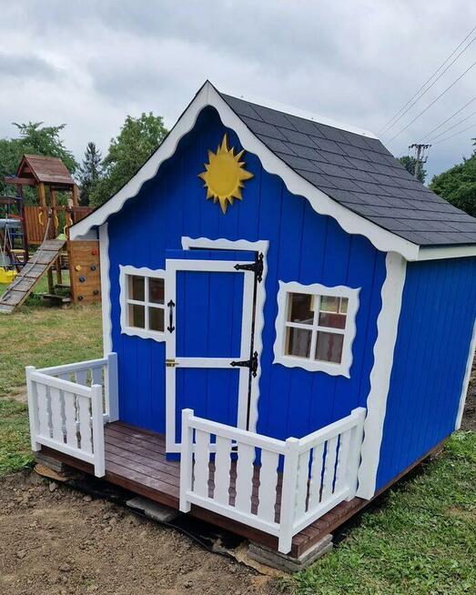 Domki z drewna dla dzieci, architektura ogrodowa.